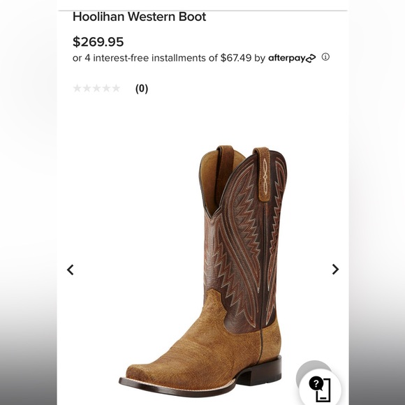 Ariat Other - Ariat Hoolihan western boots